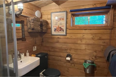Retro Lodge nr Dartmoor with hot tub & opt sauna House in Bovey Tracey