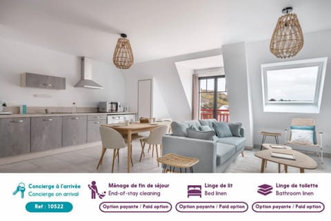 Appartement pour 6 à 50m de la plage Apartment in Brittany