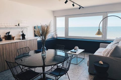 Living room, Seating area, Dining area, Sea view