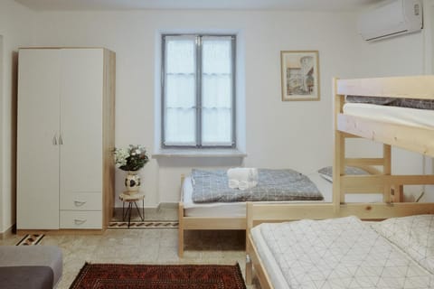 Photo of the whole room, bunk bed