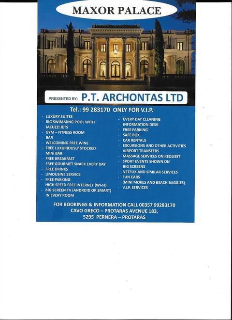 MAXOR PALACE Villa in Protaras