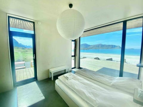 Bed, View (from property/room), Beach, Bedroom, Sea view