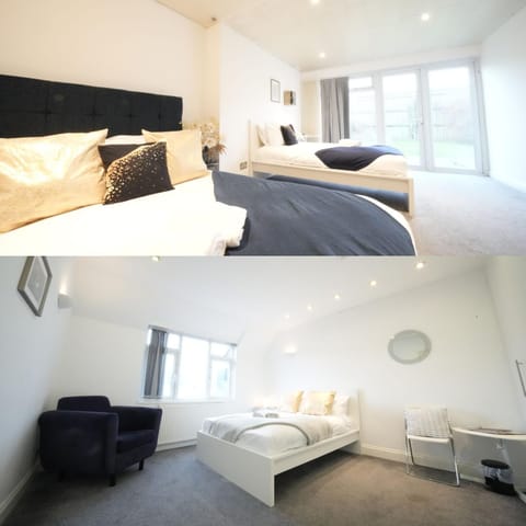 Bed, Photo of the whole room, Seating area, Bedroom