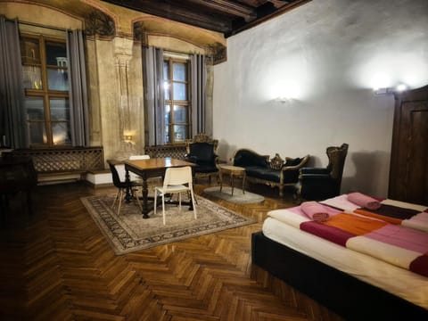 Bed, Living room, Photo of the whole room, Seating area, Bedroom