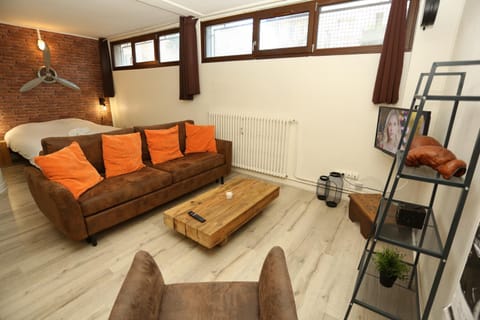 Bed, TV and multimedia, Living room, Photo of the whole room, Seating area, Bedroom