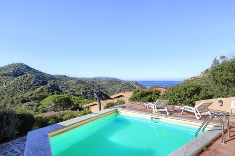 Natural landscape, Mountain view, Pool view, Sea view, Swimming pool, sunbed