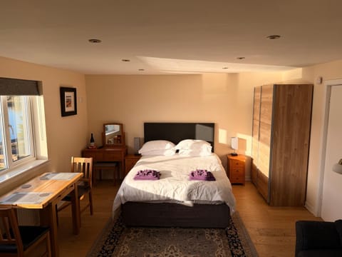 Bed, Photo of the whole room, Bedroom, towels, wardrobe