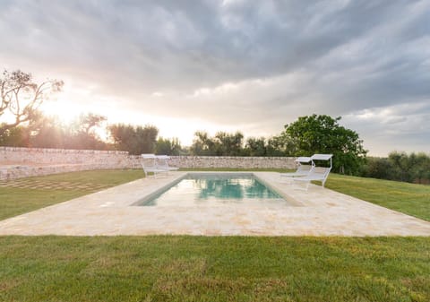 Spring, Natural landscape, Garden view, Pool view, Swimming pool, Sunset, sunbed