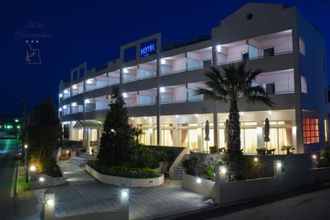Property building, Facade/entrance, Night, Garden, Garden view