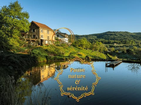 Property building, Nearby landmark, Natural landscape, Lake view, Mountain view, River view