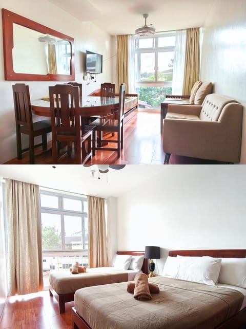 Bed, TV and multimedia, Living room, Photo of the whole room, Seating area, Dining area, Bedroom