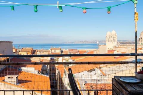 Patio, City view, Sea view