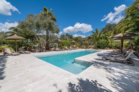 Property building, Living room, Swimming pool