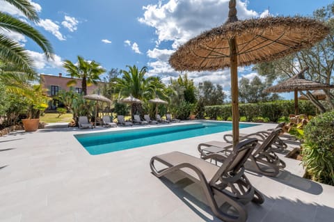 Property building, Living room, Swimming pool