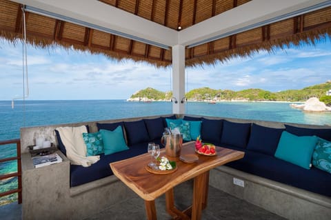 Patio, Day, Natural landscape, View (from property/room), Balcony/Terrace, Seating area, Sea view