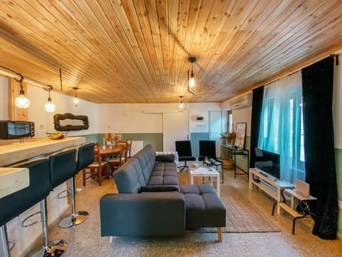 Property building, View (from property/room), Living room, Seating area, Mountain view