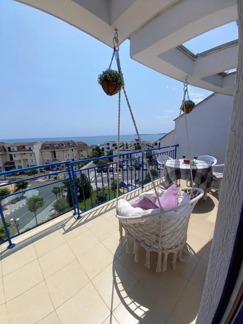 View (from property/room), Balcony/Terrace, Sea view, Dinner