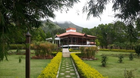 Property building, Spring, Natural landscape, Garden, Mountain view