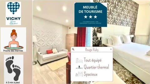 Bed, Property logo or sign, Photo of the whole room, Logo/Certificate/Sign, Bedroom, Text overlay, Certificate/Award