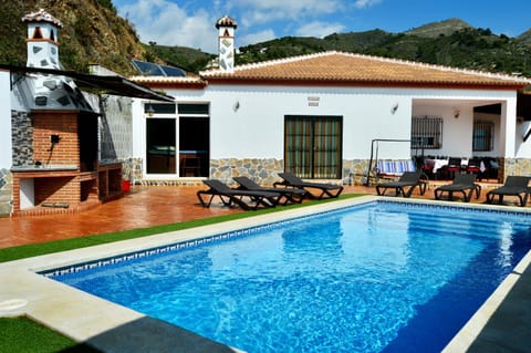 Patio, Natural landscape, Mountain view, Pool view, sunbed