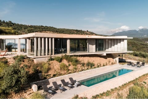 Sunset Seaview 4 Bed Villa Sleeps 8 -Private Pool Villa in Messenia