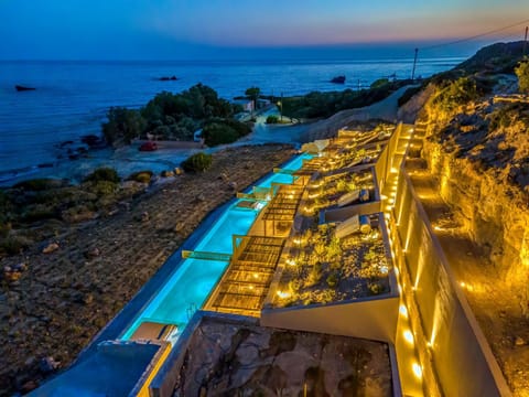 Property building, Night, Summer, View (from property/room), Beach, Beach, Garden view, Pool view, Sea view, Swimming pool, Location, Sunset