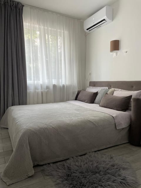 Bed, Photo of the whole room, Bedroom, air conditioner
