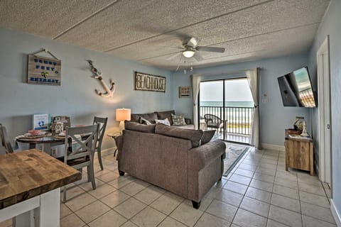 Oceanfront Ormond Beach Getaway with Balcony! Apartment in Ormond By The Sea