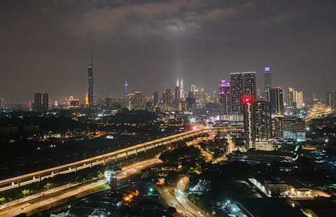 Night, City view, City view