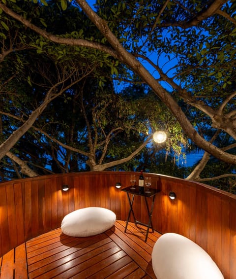 Night, Natural landscape, Garden, Garden view, Lake view