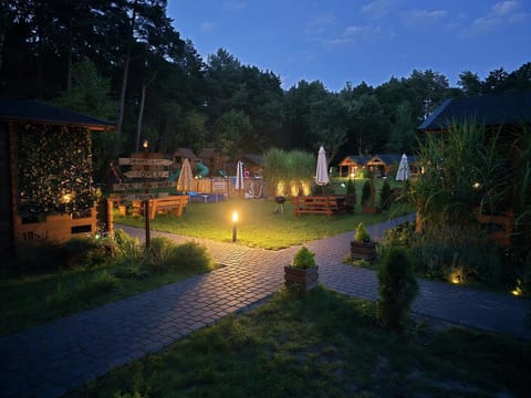 Night, Natural landscape, Garden view