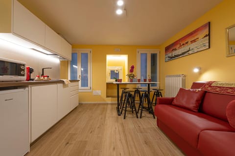 Kitchen or kitchenette, Living room, Dining area