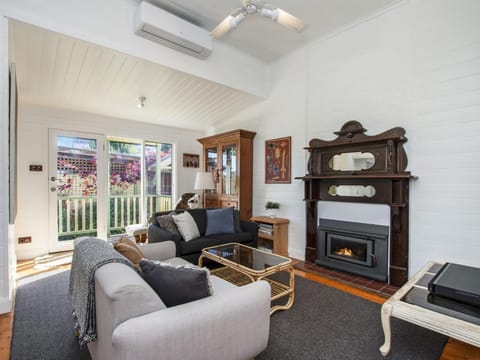 Living room, fireplace