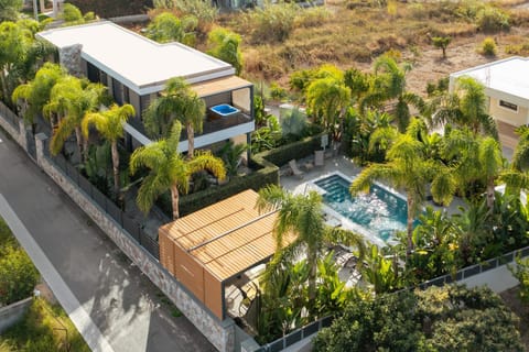 Property building, Spring, Day, Natural landscape, Garden, Garden view, Pool view, Swimming pool