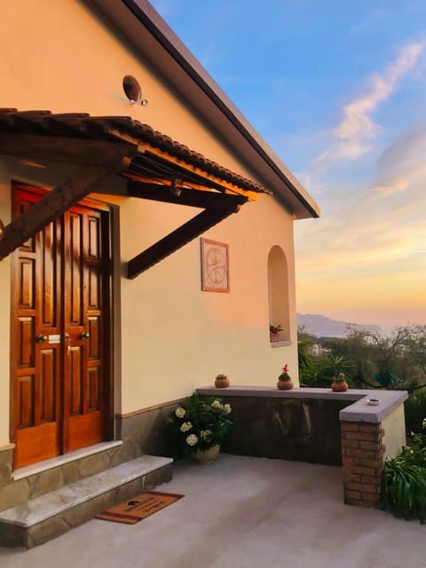 Patio, Facade/entrance, Sunset