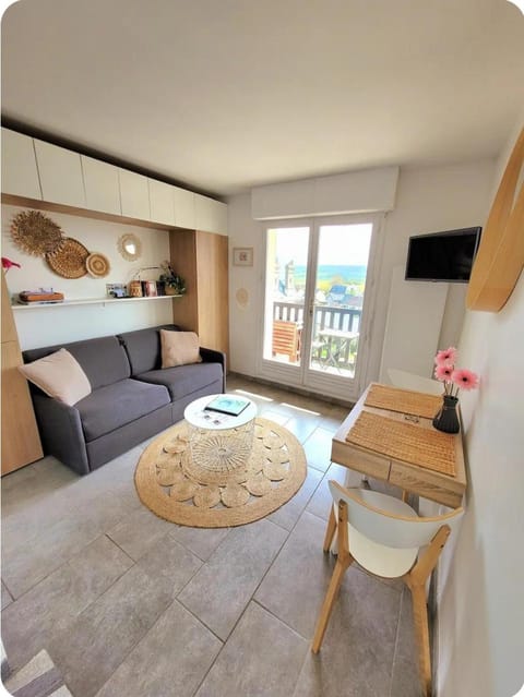 M2M Studio magnifique vue mer - avec balcon - les pieds dans l eau! Apartment in Blonville-sur-Mer
