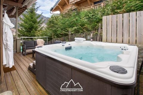 Chalet Muguet Gauche with Hot Tub Sleeps 10 Central Morzine Chalet in Les Gets
