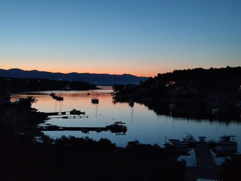 Bird's eye view, Sunset