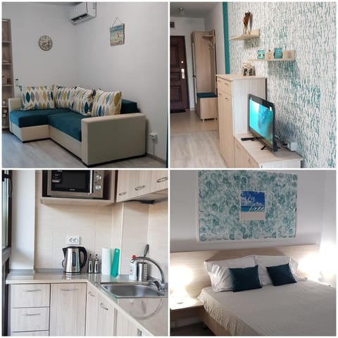 Kitchen or kitchenette, Living room, Bedroom