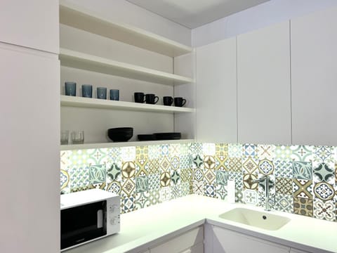 Kitchen or kitchenette, dishwasher