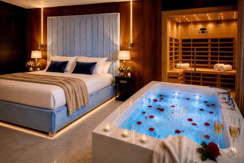 Bed, Hot Tub, Sauna