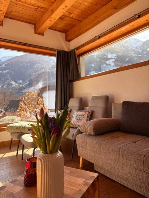 Day, Natural landscape, View (from property/room), Living room, Seating area, Mountain view
