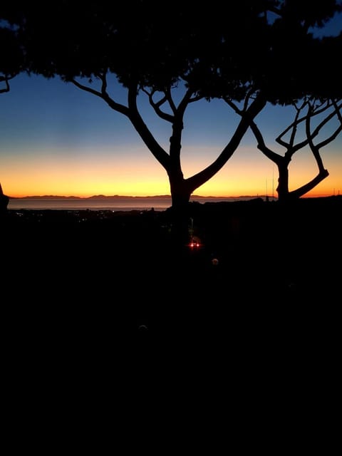 Property building, Natural landscape, Sunset