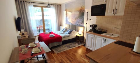 Kawalerka z miejscem parkingowym w hali garażowej Apartment in Sopot