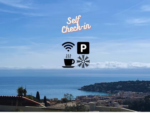 Le Best View, Climatisé vue mer panoramique, Parking gratuit, WIFI Apartment in Roquebrune-Cap-Martin