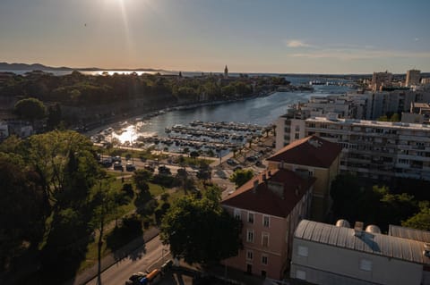 Property building, City view, Sea view, Sunset