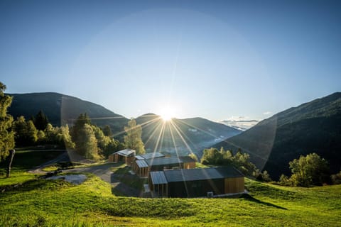 Property building, Natural landscape, Sunrise