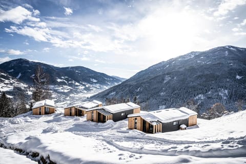 Property building, Winter, Mountain view