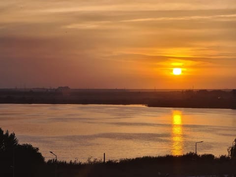 Natural landscape, Lake view, Sunset