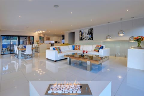 Living room, fireplace